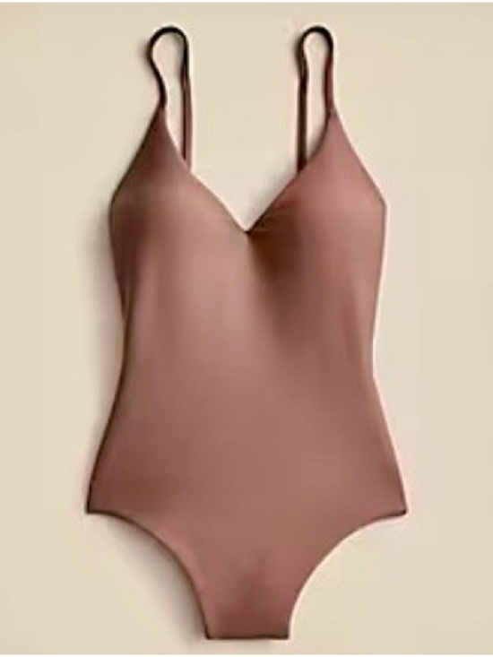 J. Crew Other - J. Crew NEW Lana one piece in Smoky Willow Wood - Long torso